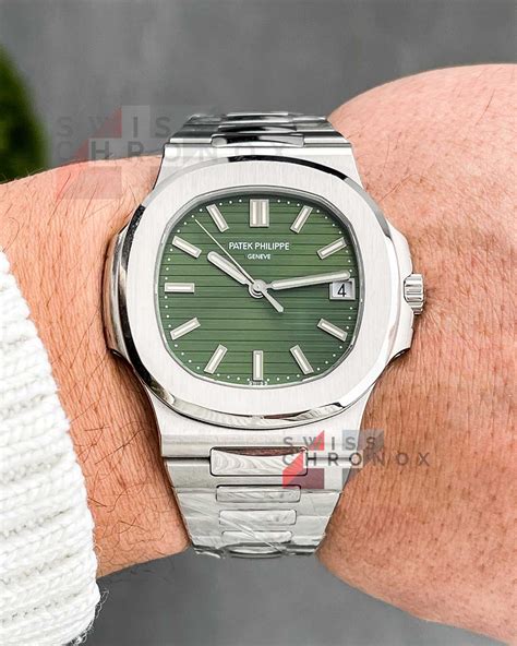 patek philippe nautilus green|Grand Finale: The Patek Philippe Nautilus Olive Green 5711/1A.